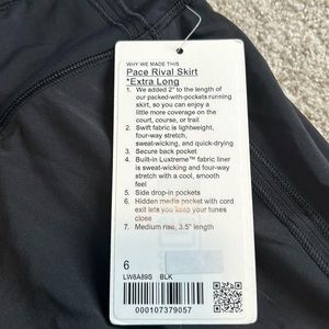 Pace rival skirt extra long